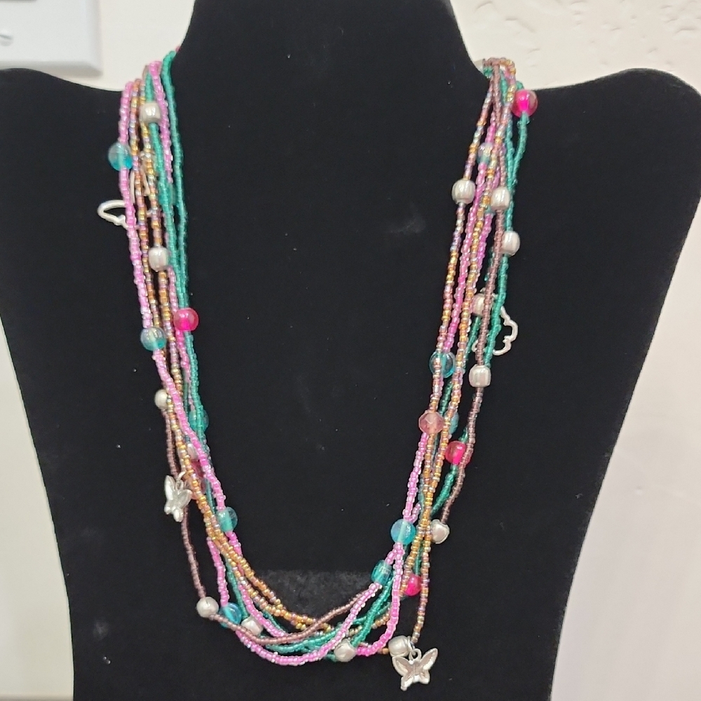 Boho Multicolor Beaded Necklace
